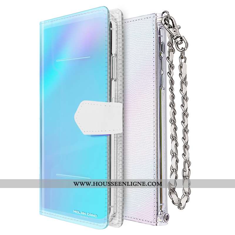 Coque iPhone 11 Tendance Cuir Chaîne Incassable Tout Compris Fluide Doux Rouge