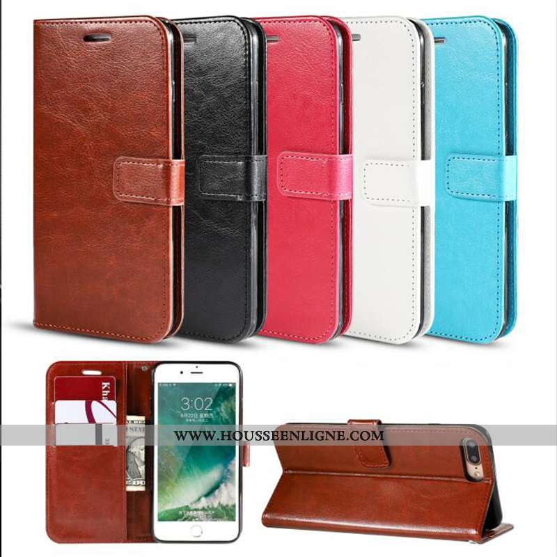 Coque iPhone 6/6s Cuir Protection Orange Incassable Tout Compris Une Agrafe