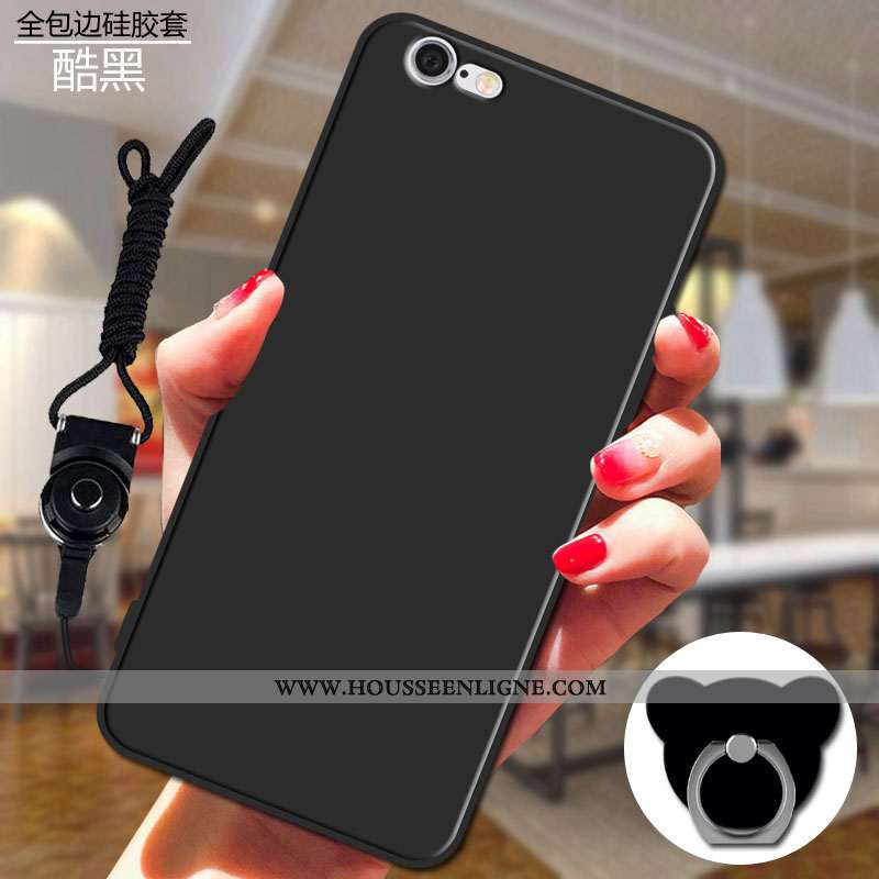 Coque iPhone 6/6s Fluide Doux Protection Personnalité Téléphone Portable Violet Étui