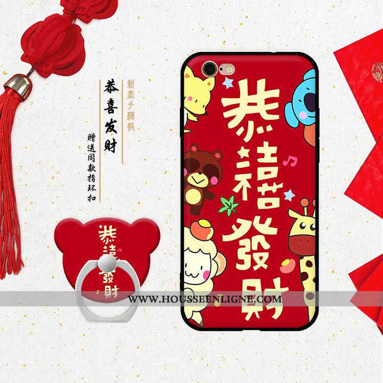 Coque iPhone 6/6s Personnalité Dessin Animé Nouveau Rouge Fluide Doux Téléphone Portable