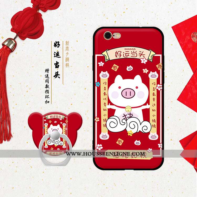 Coque iPhone 6/6s Personnalité Dessin Animé Nouveau Rouge Fluide Doux Téléphone Portable