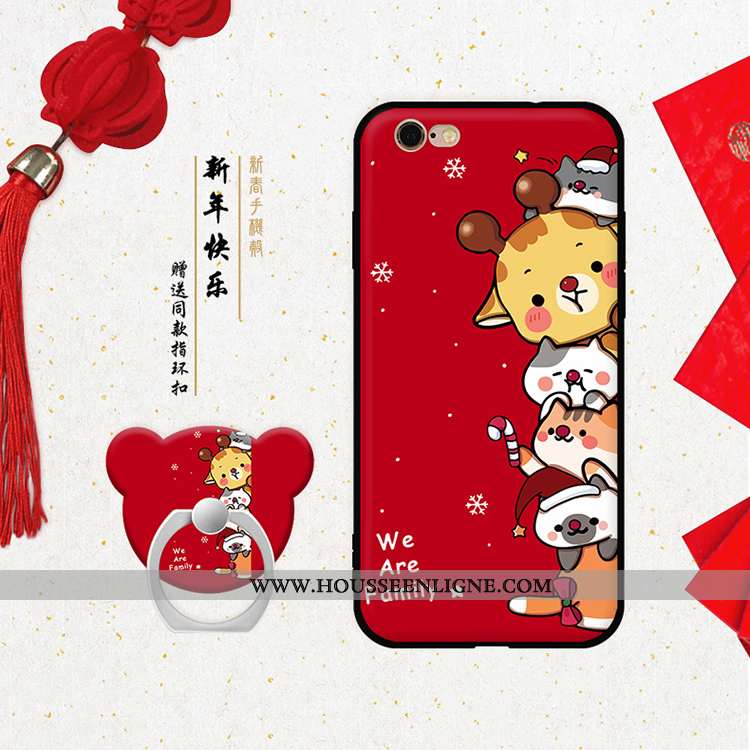 Coque iPhone 6/6s Personnalité Dessin Animé Nouveau Rouge Fluide Doux Téléphone Portable