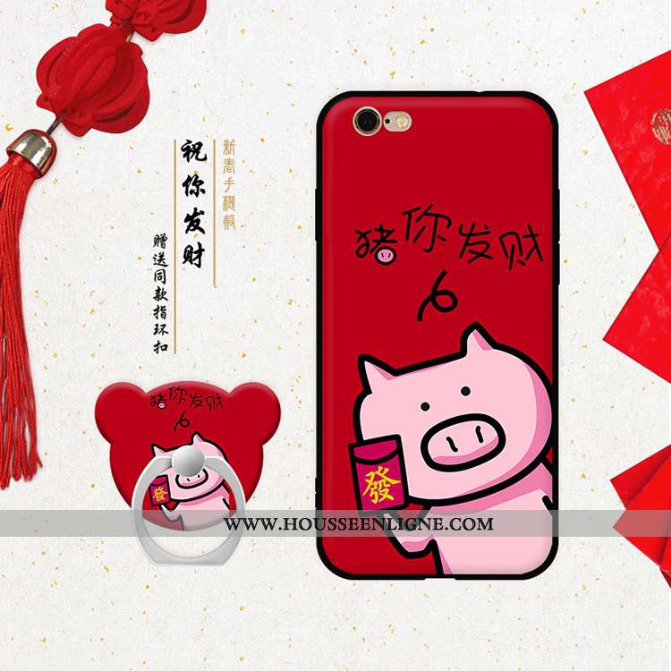 Coque iPhone 6/6s Personnalité Dessin Animé Nouveau Rouge Fluide Doux Téléphone Portable