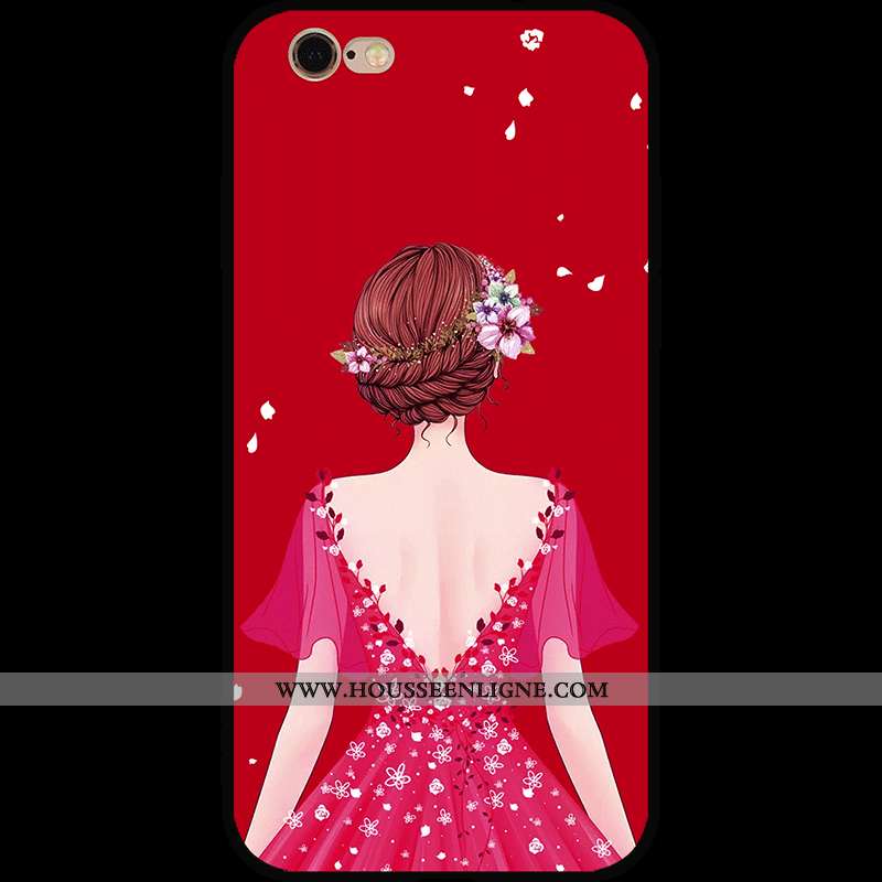 Coque iPhone 6/6s Personnalité Dessin Animé Nouveau Rouge Fluide Doux Téléphone Portable