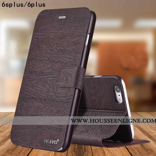 Coque iPhone 6/6s Plus Délavé En Daim Tendance Étui Protection Incassable Tout Compris Rose