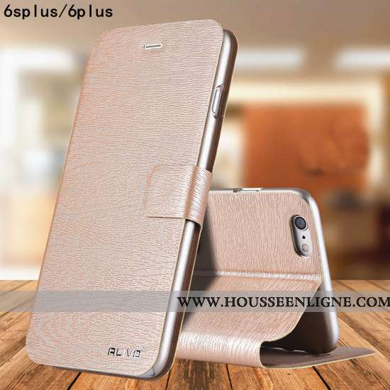Coque iPhone 6/6s Plus Délavé En Daim Tendance Étui Protection Incassable Tout Compris Rose