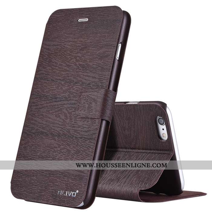 Coque iPhone 6/6s Plus Délavé En Daim Tendance Étui Protection Incassable Tout Compris Rose