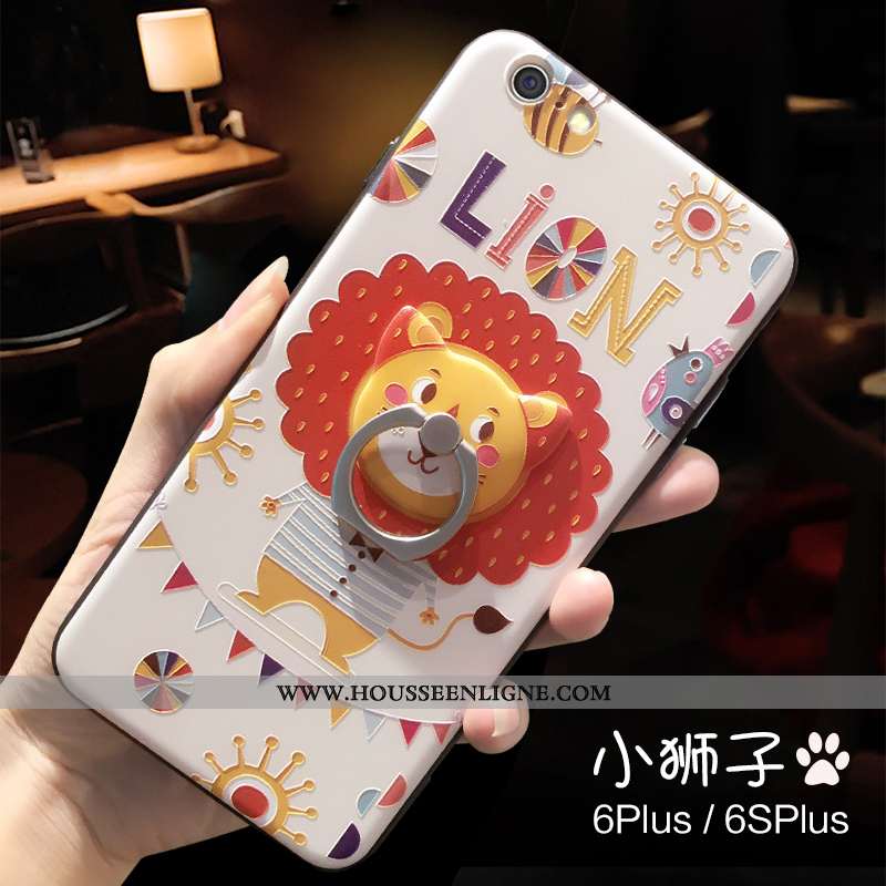 Coque iPhone 6/6s Plus Fluide Doux Protection Support Étui Petit Charmant Bleu