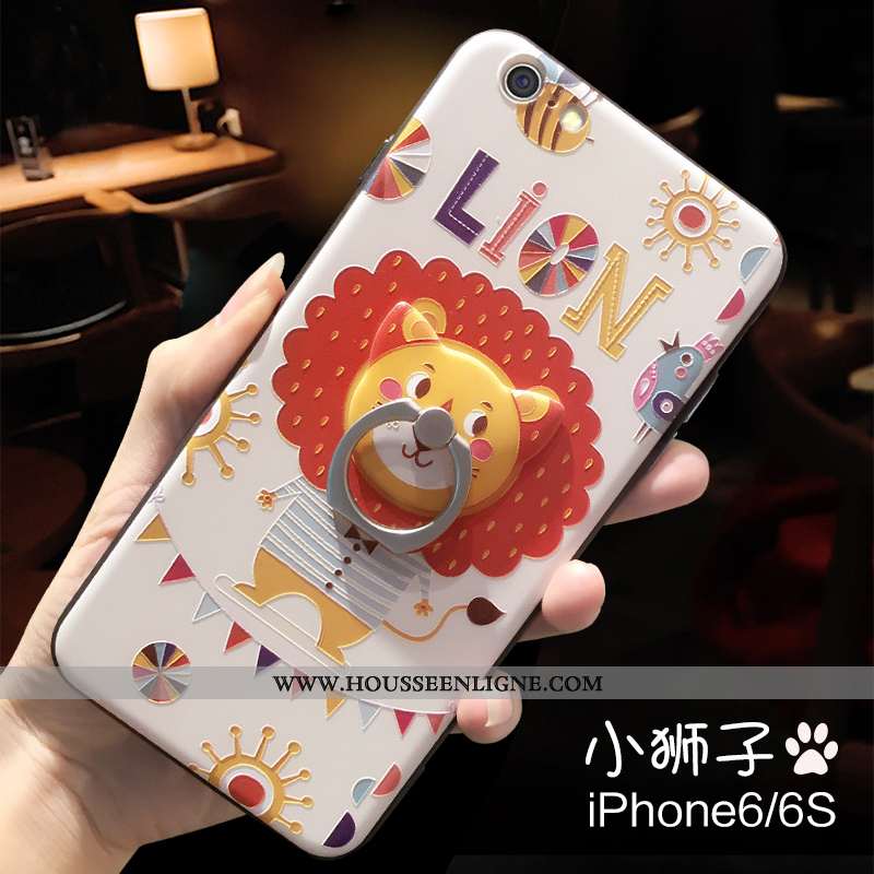 Coque iPhone 6/6s Plus Fluide Doux Protection Support Étui Petit Charmant Bleu