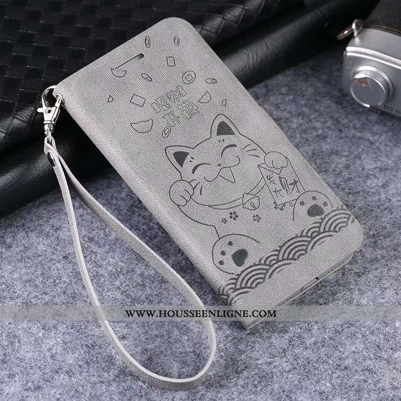 Coque iPhone 6/6s Plus Ornements Suspendus Cuir Gris Fluide Doux Business Tout Compris Housse