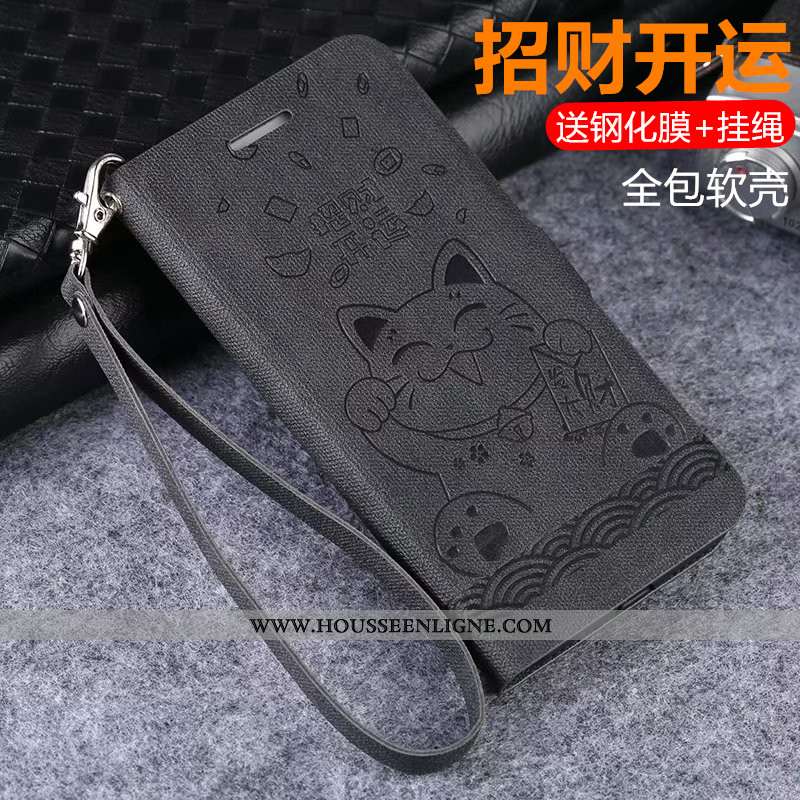Coque iPhone 6/6s Plus Ornements Suspendus Cuir Gris Fluide Doux Business Tout Compris Housse