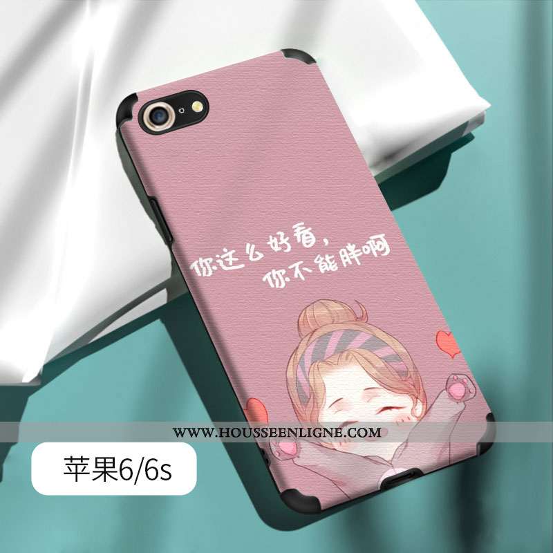 Coque iPhone 6/6s Plus Personnalité Tendance Téléphone Portable Vert Tout Compris Étui Silicone Vert