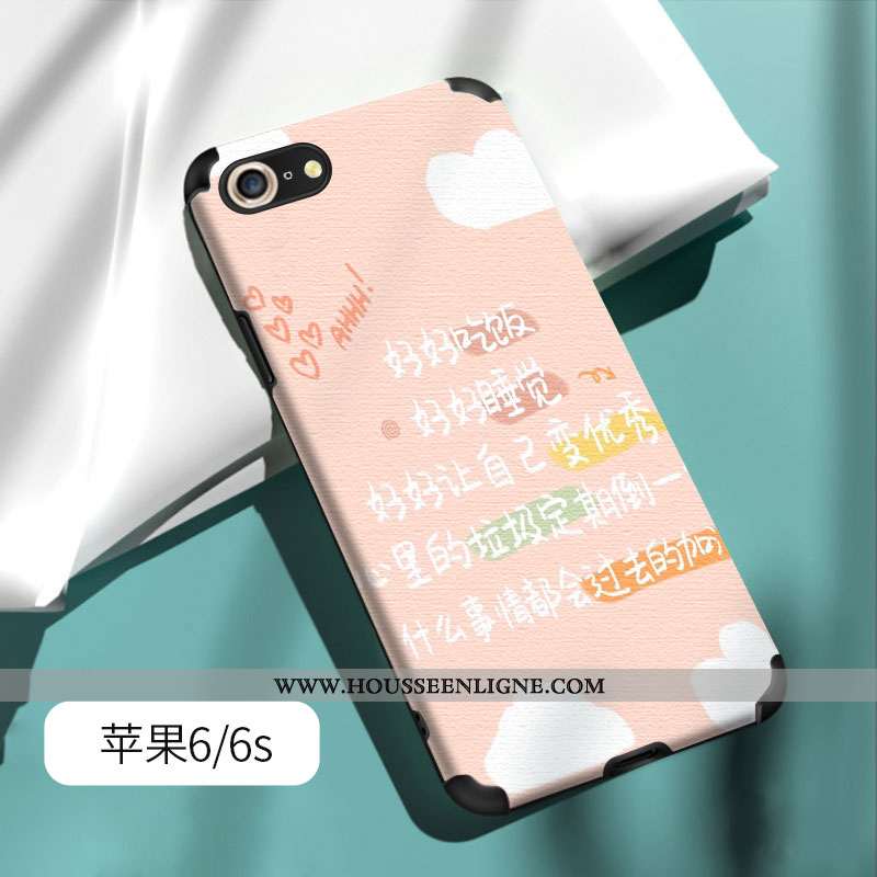 Coque iPhone 6/6s Plus Personnalité Tendance Téléphone Portable Vert Tout Compris Étui Silicone Vert