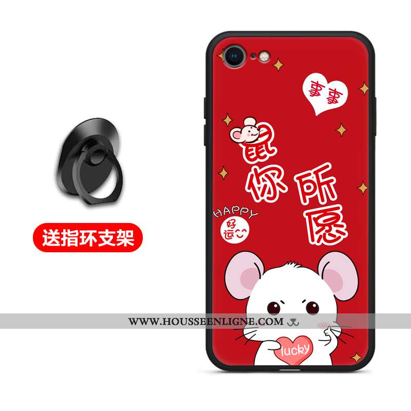 Coque iPhone 6/6s Plus Silicone Protection Rouge Téléphone Portable Fluide Doux Étui