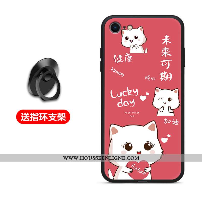 Coque iPhone 6/6s Plus Silicone Protection Rouge Téléphone Portable Fluide Doux Étui
