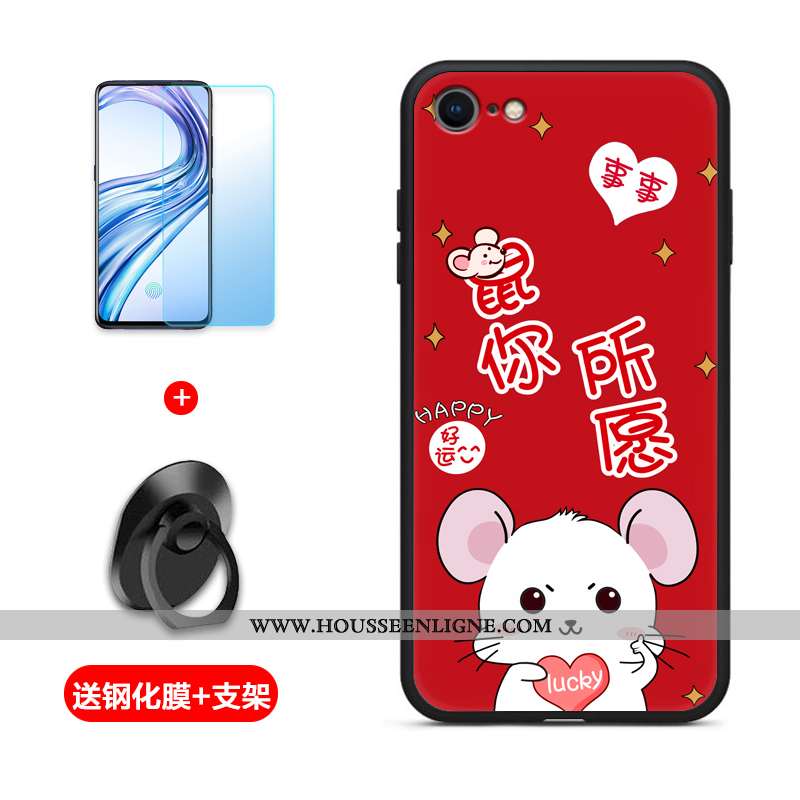 Coque iPhone 6/6s Plus Silicone Protection Rouge Téléphone Portable Fluide Doux Étui