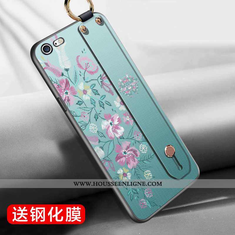Coque iPhone 6/6s Plus Silicone Vert Étui Vent Style Chinois Téléphone Portable Verte
