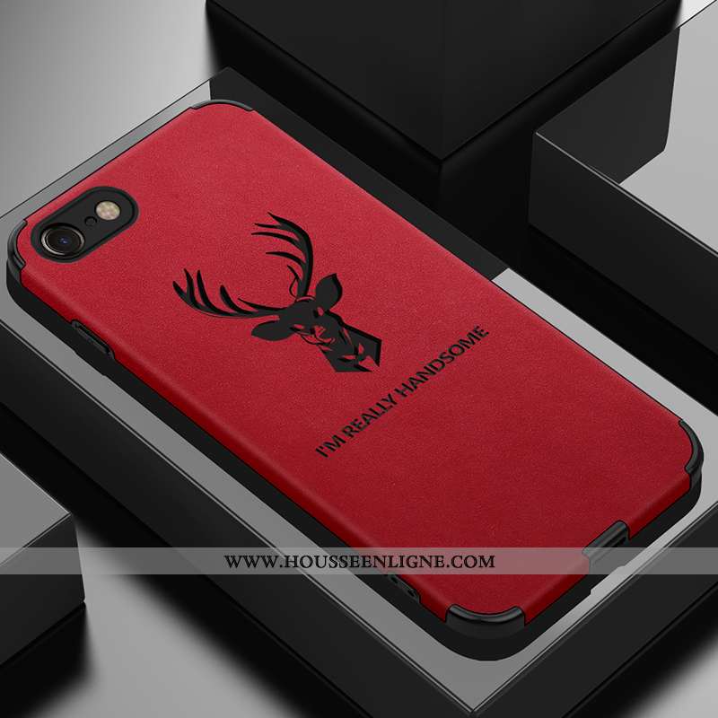 Coque iPhone 6/6s Plus Tendance Fluide Doux Rouge Créatif Europe Net Rouge