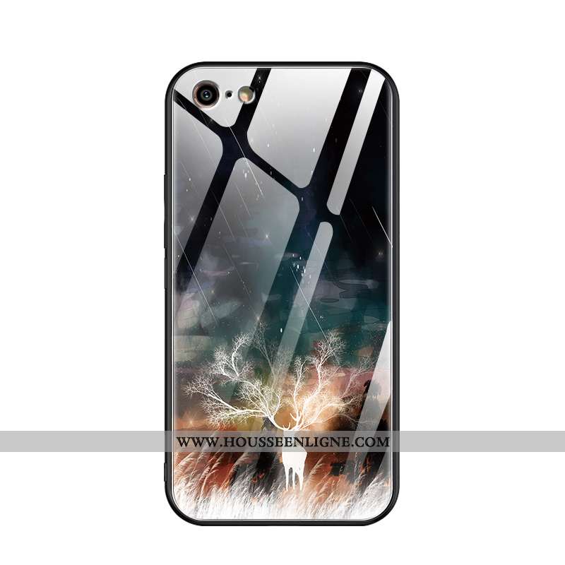 Coque iPhone 6/6s Tendance Fluide Doux Tout Compris Créatif Mode Personnalité Verre Noir