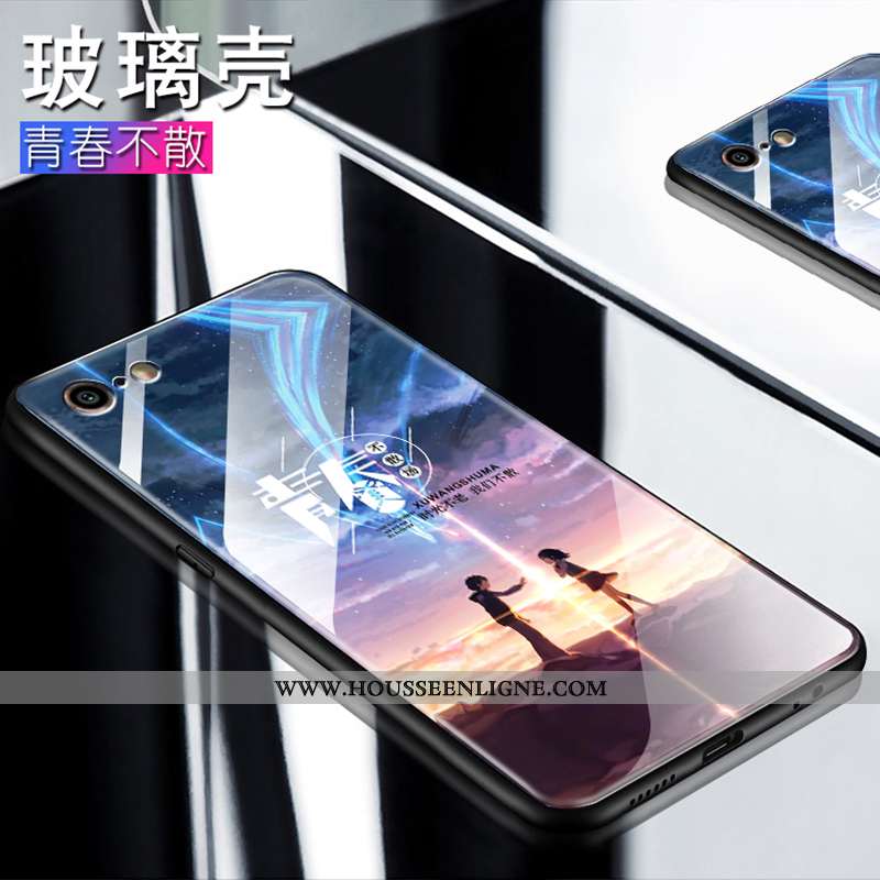 Coque iPhone 6/6s Tendance Fluide Doux Tout Compris Créatif Mode Personnalité Verre Noir