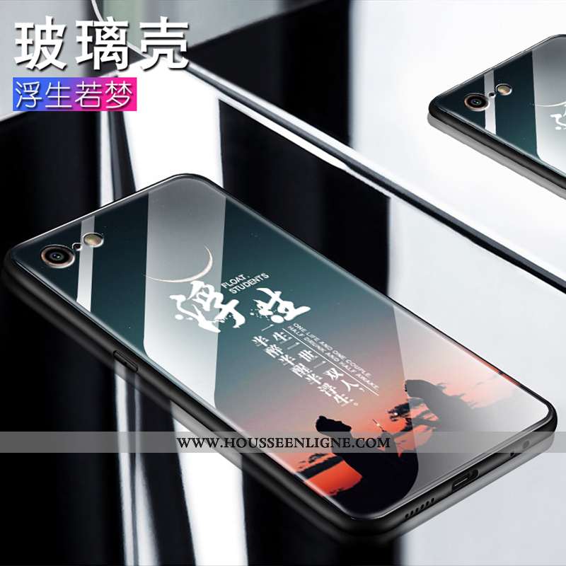 Coque iPhone 6/6s Tendance Fluide Doux Tout Compris Créatif Mode Personnalité Verre Noir