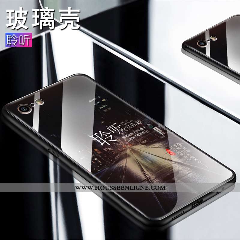 Coque iPhone 6/6s Tendance Fluide Doux Tout Compris Créatif Mode Personnalité Verre Noir