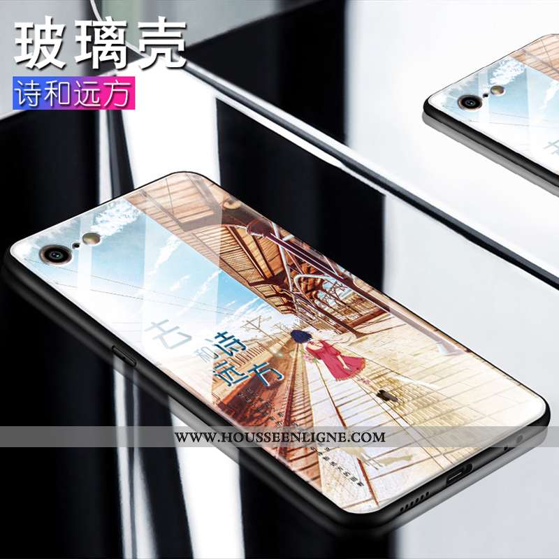 Coque iPhone 6/6s Tendance Fluide Doux Tout Compris Créatif Mode Personnalité Verre Noir