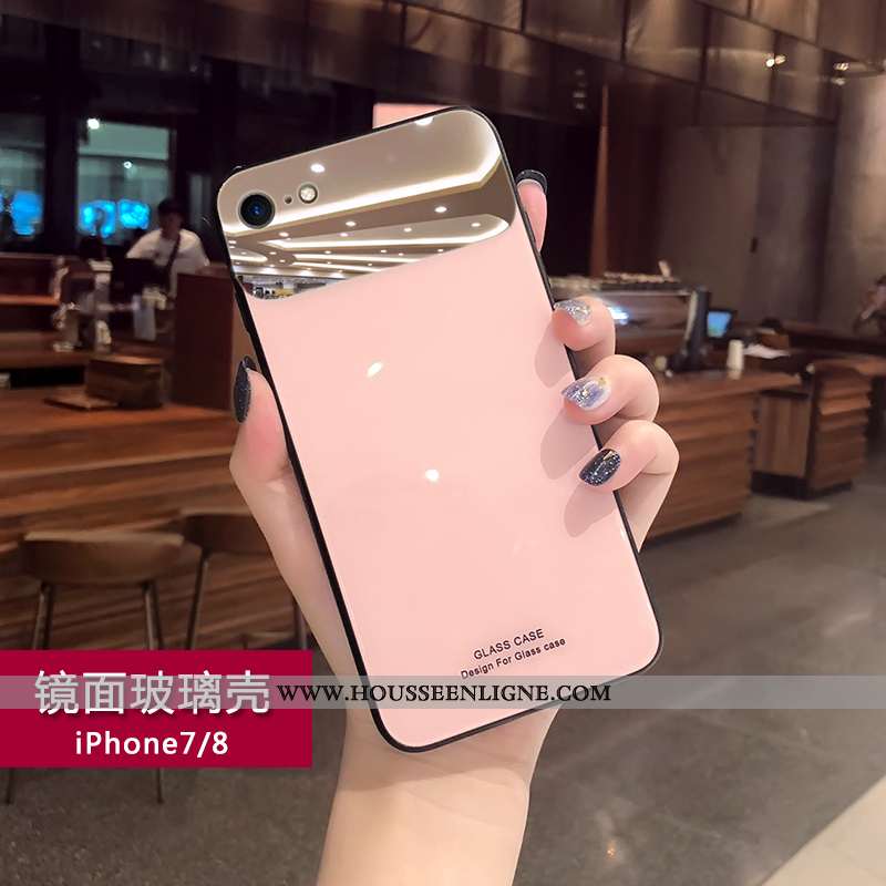 Coque iPhone 7 Créatif Tendance Nouveau Personnalité Rose Tout Compris