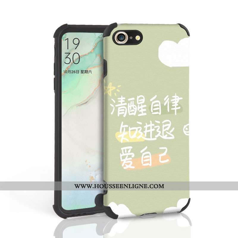 Coque iPhone 7 Fluide Doux Silicone Tendance Étui Vert Tout Compris Verte