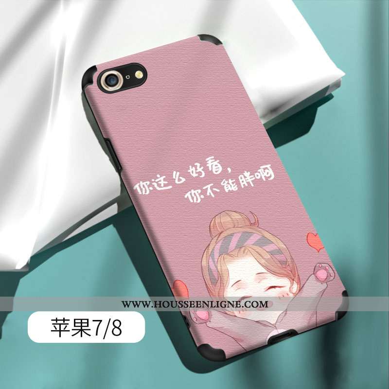 Coque iPhone 7 Fluide Doux Silicone Tendance Étui Vert Tout Compris Verte