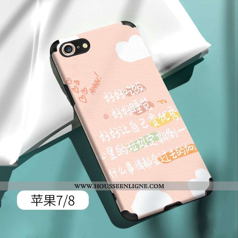 Coque iPhone 7 Fluide Doux Silicone Tendance Étui Vert Tout Compris Verte