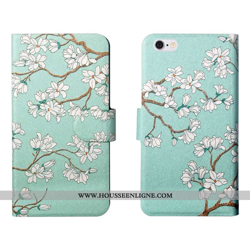 Coque iPhone 7 Fluide Doux Silicone Téléphone Portable Protection Cuir Housse Net Rouge Bleu