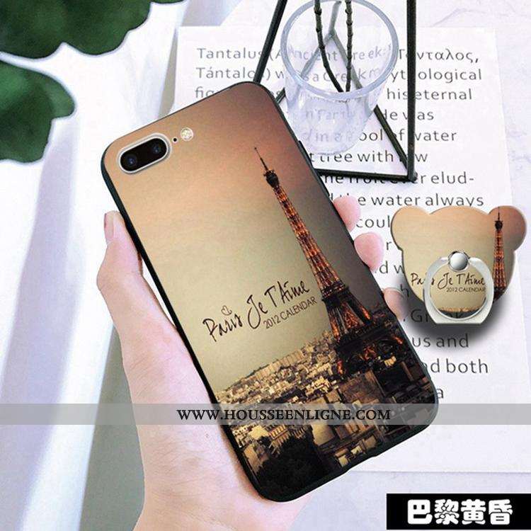 Coque iPhone 7 Plus Charmant Fluide Doux Téléphone Portable Étui Rouge Ornements Suspendus