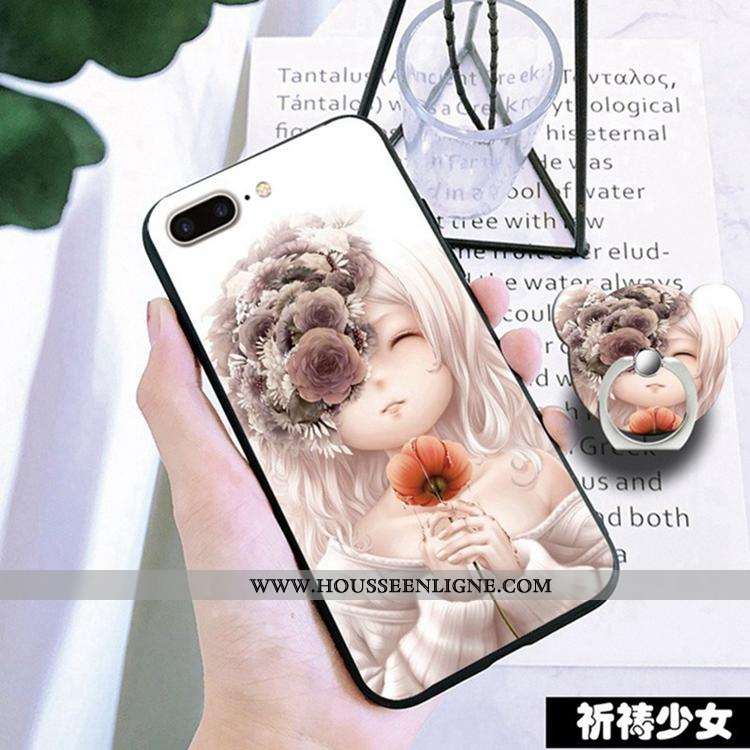 Coque iPhone 7 Plus Charmant Fluide Doux Téléphone Portable Étui Rouge Ornements Suspendus