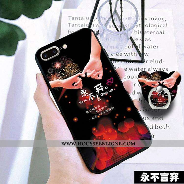 Coque iPhone 7 Plus Charmant Fluide Doux Téléphone Portable Étui Rouge Ornements Suspendus