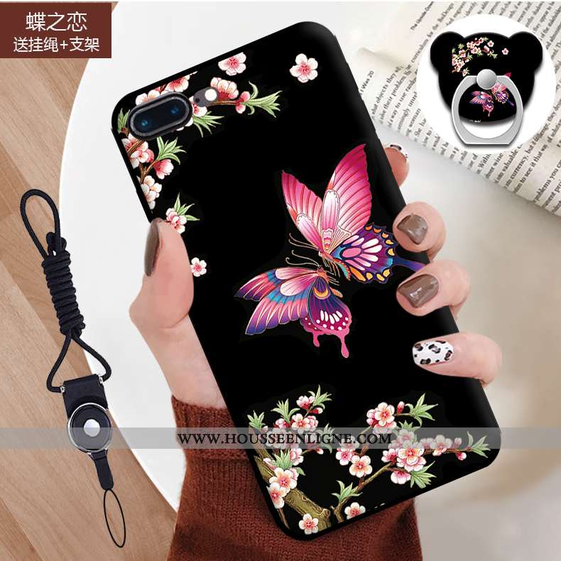 Coque iPhone 7 Plus Dessin Animé Fluide Doux Incassable Étui Téléphone Portable Bleu