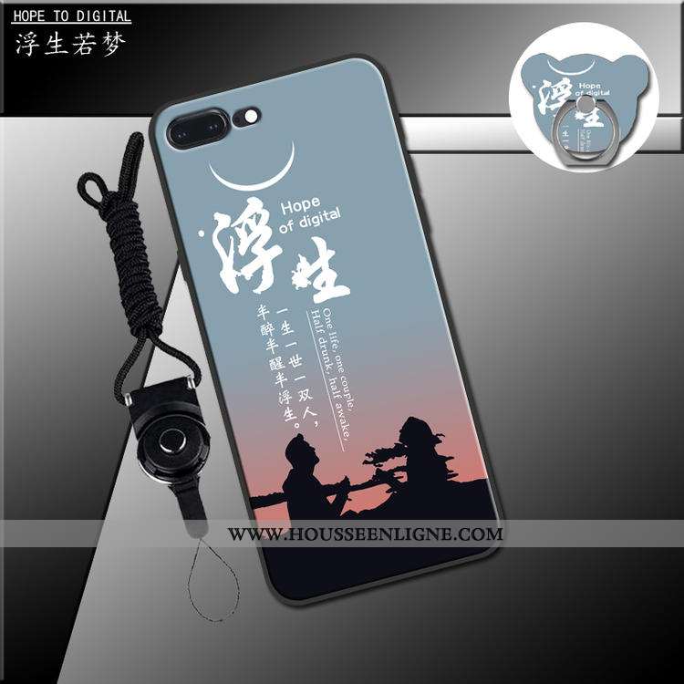 Coque iPhone 7 Plus Ornements Suspendus Charmant Fluide Doux Étui Vert Téléphone Portable Verte