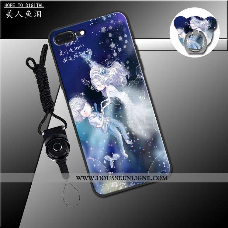 Coque iPhone 7 Plus Ornements Suspendus Charmant Fluide Doux Étui Vert Téléphone Portable Verte