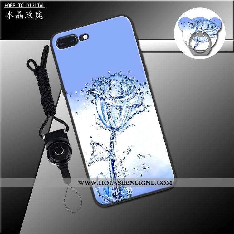 Coque iPhone 7 Plus Ornements Suspendus Charmant Fluide Doux Étui Vert Téléphone Portable Verte
