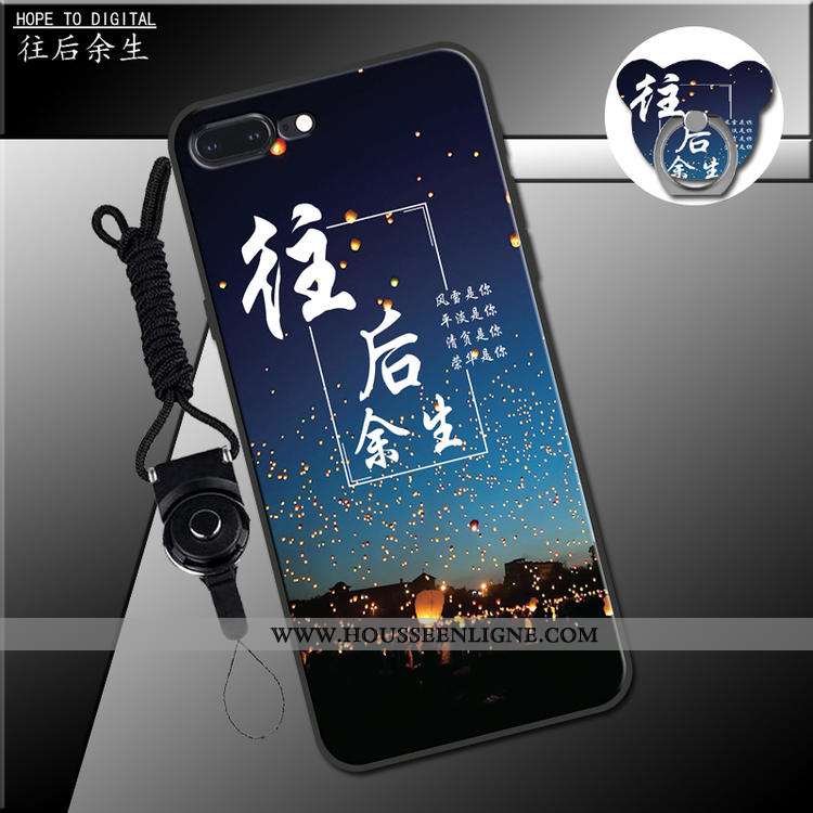 Coque iPhone 7 Plus Ornements Suspendus Charmant Fluide Doux Étui Vert Téléphone Portable Verte