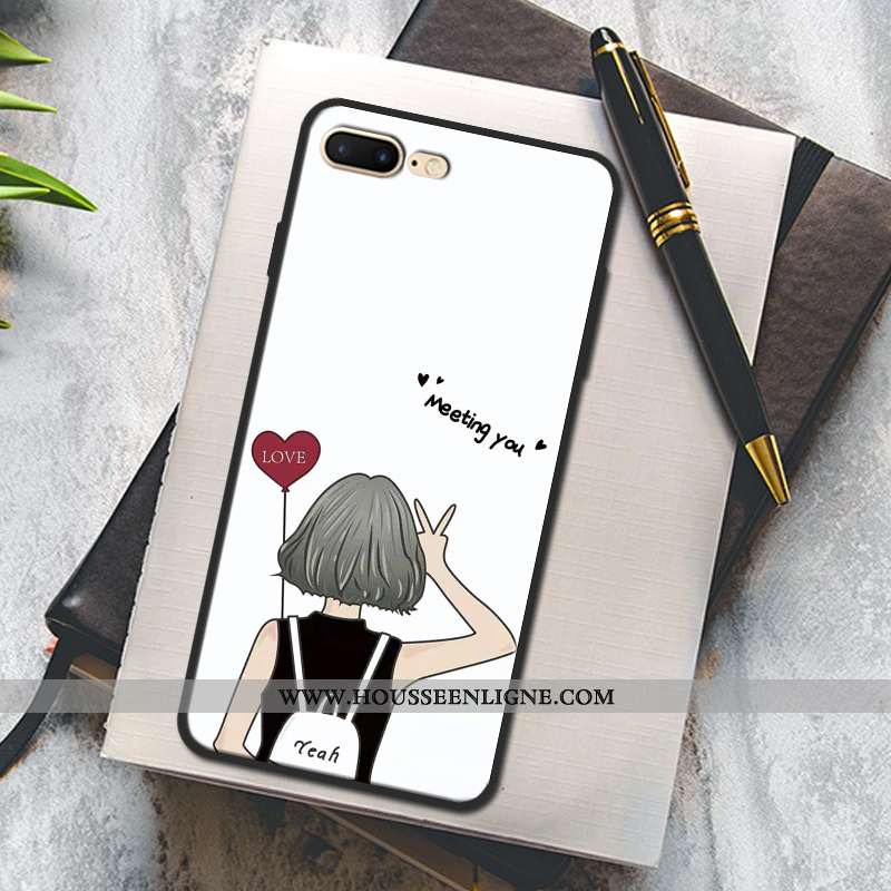 Coque iPhone 7 Plus Protection Mode Peinture Rouge Téléphone Portable Étui
