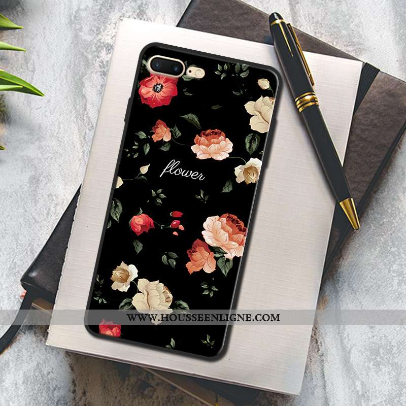 Coque iPhone 7 Plus Protection Mode Peinture Rouge Téléphone Portable Étui