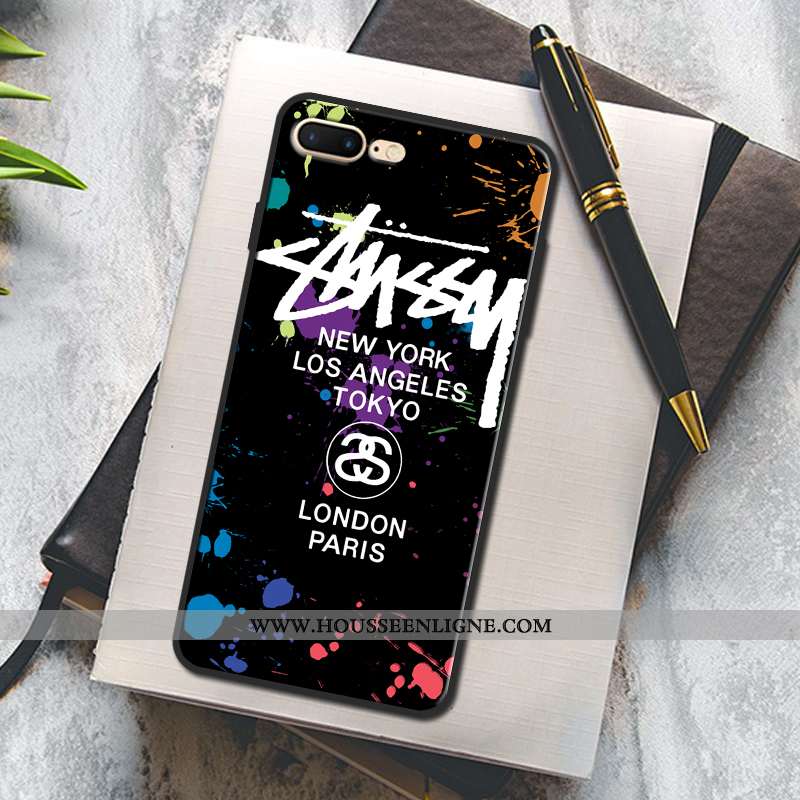 Coque iPhone 7 Plus Protection Mode Peinture Rouge Téléphone Portable Étui