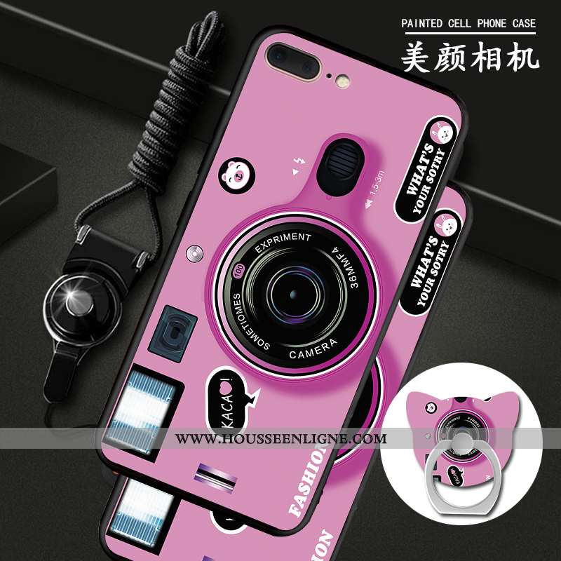 Coque iPhone 7 Plus Protection Ornements Suspendus Téléphone Portable Étui Bleu Anneau