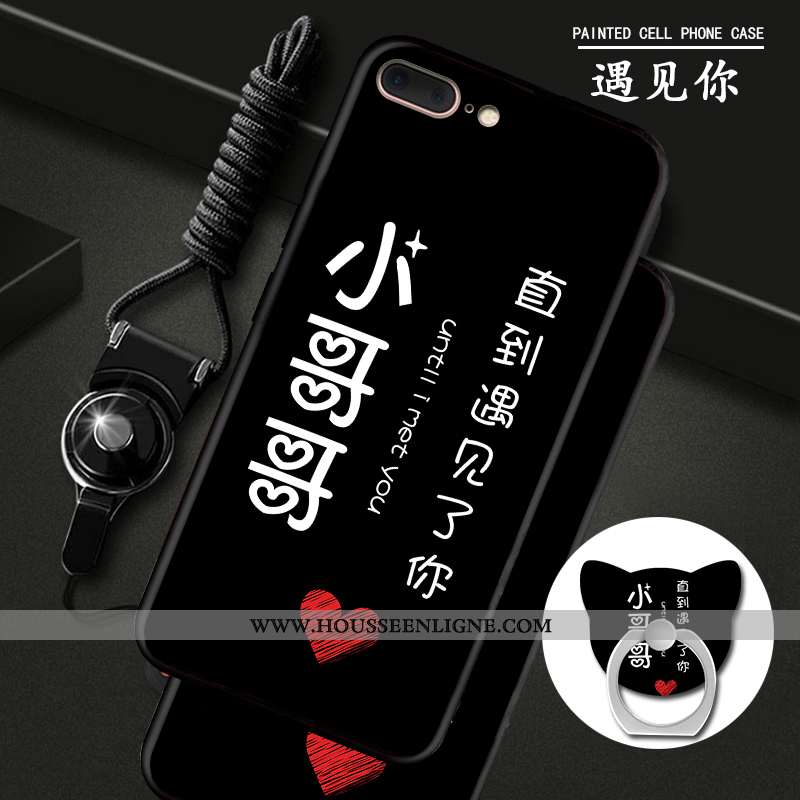 Coque iPhone 7 Plus Protection Ornements Suspendus Téléphone Portable Étui Bleu Anneau
