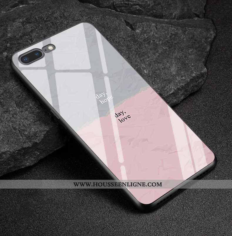 Coque iPhone 7 Plus Protection Verre Canard Losange Étui Téléphone Portable Coloré