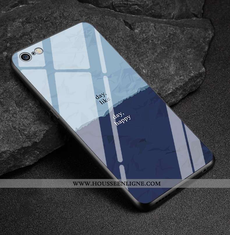 Coque iPhone 7 Plus Protection Verre Canard Losange Étui Téléphone Portable Coloré
