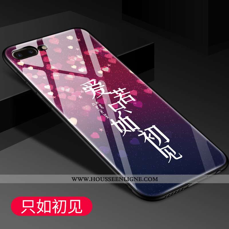 Coque iPhone 7 Plus Verre Personnalité Dessin Animé Incassable Téléphone Portable Miroir Protection 