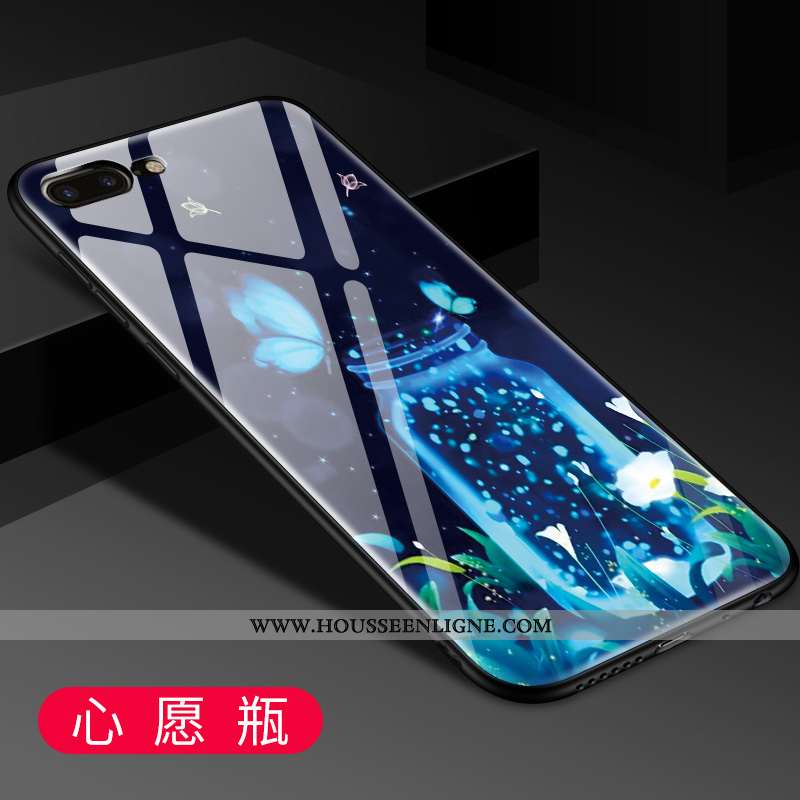Coque iPhone 7 Plus Verre Personnalité Dessin Animé Incassable Téléphone Portable Miroir Protection 
