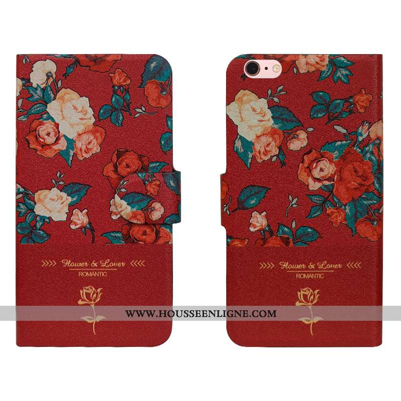 Coque iPhone 7 Silicone Protection Incassable Fleur Étui Simple Tendance Noir
